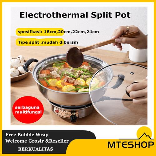 Foto Produk Yundai Panci Listrik / Electric cooking Pot Mini Multifungsi 18cm dari MTEshop