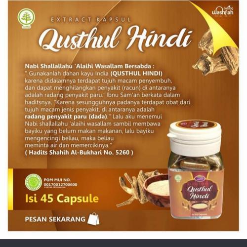 Jual Qusthul Hindi 45 Kapsul Kota Yogyakarta Atmaulana Jual Qusthul Hindi 45 Kapsul Kota Yogyakarta Atmaulana