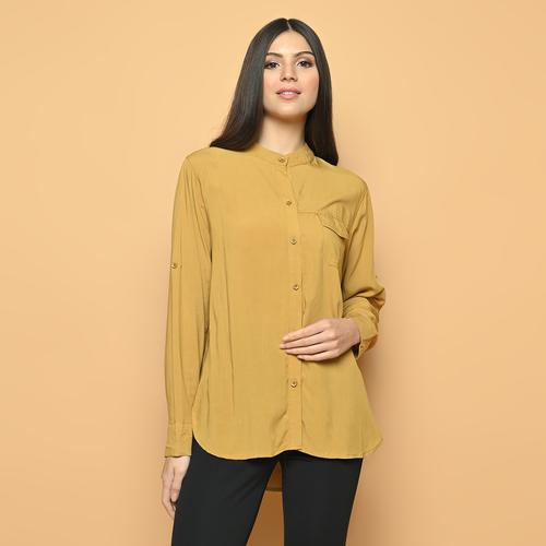 Foto Produk Cammomile 2101013 Kemeja lengan panjang polos - Yellow, all size dari Cammomile FashionLine