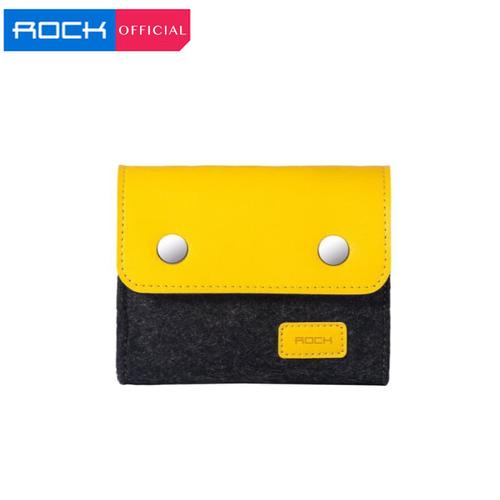 Foto Produk ROCK Wool Felt Storage Bag Storage Shell Bag Soft Sleeve - Kecil dari ROCK Official Store