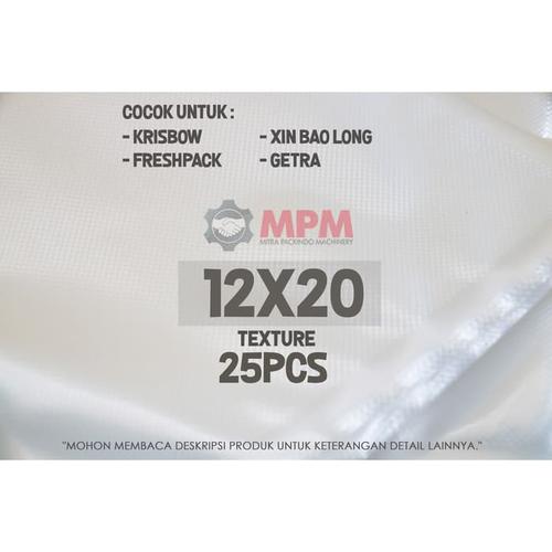 Foto Produk Plastik Vacum Emboss 12x20cm Vacuum Embos / Vacum Embossed 12 x 20 cm - Isi 25pcs dari Mitra Packindo Machinery