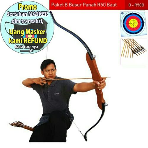 Foto Produk PAKET B BUSUR PANAH R50 BAUT + FACE TARGET + ARROW | PANAHAN ARCHERY dari Vision Archery Club