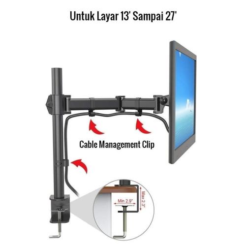 Jual Braket monitor Single LCD Monitor 