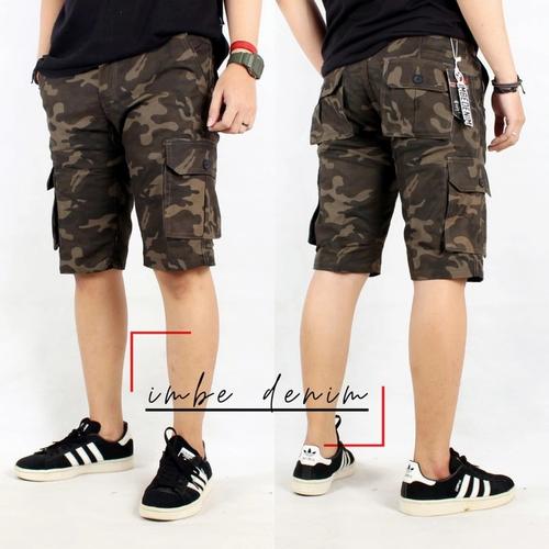 Foto Produk Celana pria cargo pendek loreng cargo army pendek - Foto1, M dari Lushy fashion