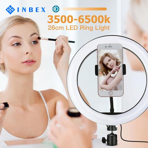 Foto Produk INBEX LED Ring Light/16cm 20cm/10-Level Brightness for Photography - 6in ring light dari INBEX Official Store