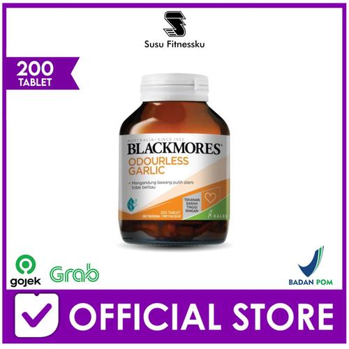 Foto Produk Blackmores Odourless Garlic 200 Tablet Bawang Putih Alami Darah Tinggi dari Susu fitnessku