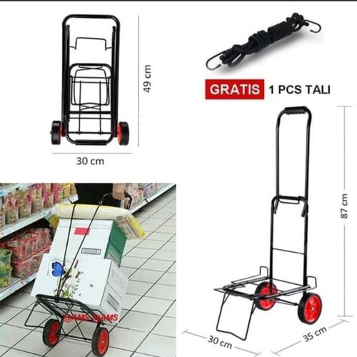 Gambar Troley Troli Lipat Bawa Aqua Galon dan Gas Trolley Barang Serbaguna dari rejeki shop Kota Surabaya Tokopedia