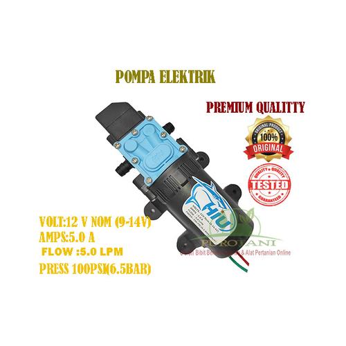 Foto Produk Dinamo Sprayer HIU Pompa Elektrik 12V 5A 5LPM 100 PSI Premium Quality dari Purotani.ID