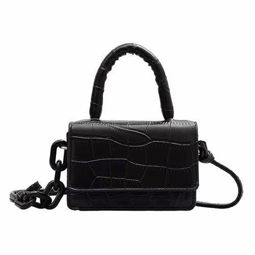Foto Produk TAS MINI FB65 CROCO HANIN GAGANG - Hitam dari Bimashop
