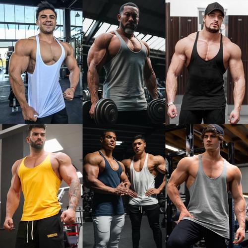 Foto Produk SINGLET POLOS TALI KECIL GYM OLAHRAGA RUNNING FITNESS - mix dari Beyourself