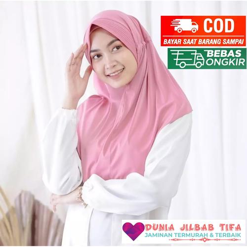 Foto Produk Jilbab Serut Jokowi Polos Adiba High Quality - Mix Warna dari Dunia Jilbab Tifa
