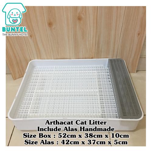 Jual Litter Box / Potty / Pet Toilet Arthacat dgn Alas Handmade utk