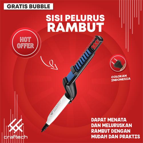 Foto Produk Catokan Sisir Pelurus Rambut Pendek Pria Wanita Craftech dari Craftech