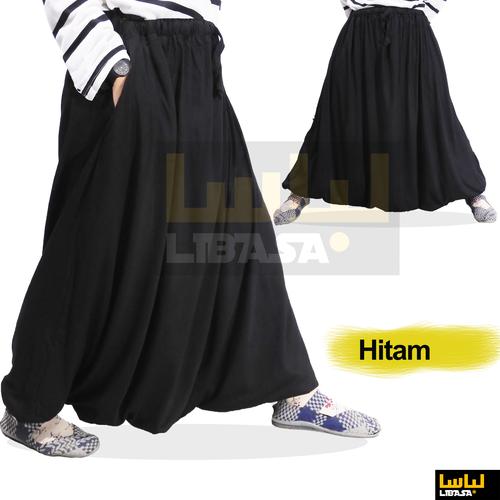 Foto Produk Sirwal Akhwat / Rok Sirwal / Rok Celana - bahan Kaos PE Adem Tebal - Hitam, XL - dewasa dari abu sumayyah77