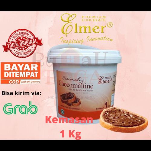 Jual Selai Roti Coklat Cokelat ELMER Chocomaltine Choco Crunchy Crunch ...