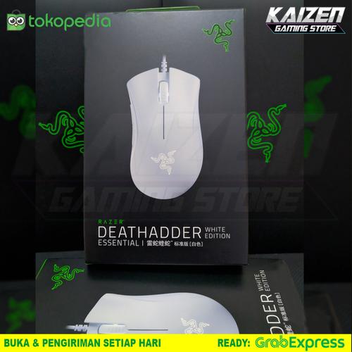 Foto Produk LIMITED Razer DeathAdder Essential White Edition Mouse Gaming dari KAIZEN GAMING STORE