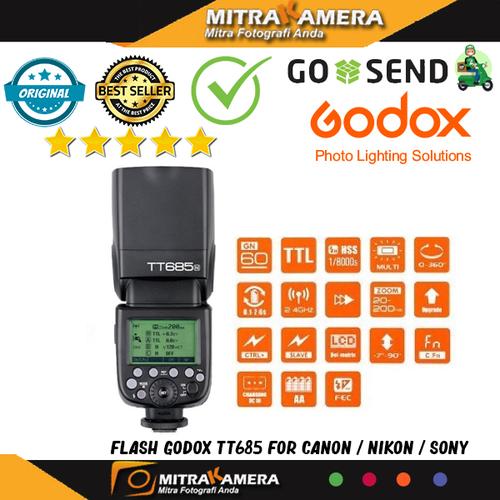 Foto Produk flash godox TT685 For canon / nikon / Sony - SONY dari mitrakamera