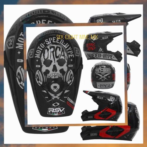 Foto Produk Helm RSV ORCA supermoto atau helm motocross RSV ORCA dari SIX EIGHT NINE MX