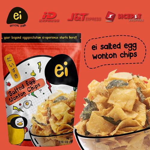 Gambar ei salted egg Wonton Chips (60gr) dari Ei its Salted Egg Kab. Tangerang Tokopedia