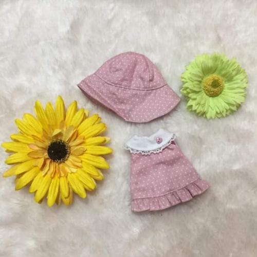 Jual Doll Pink Dress set with Hat BJD 