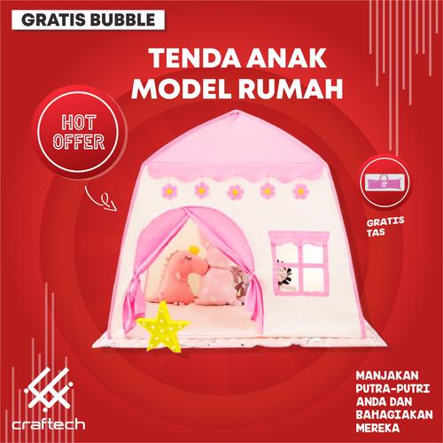 Foto Produk Tenda Anak Jumbo Outdoor Indoor Tent Portable - Biru dari Craftech