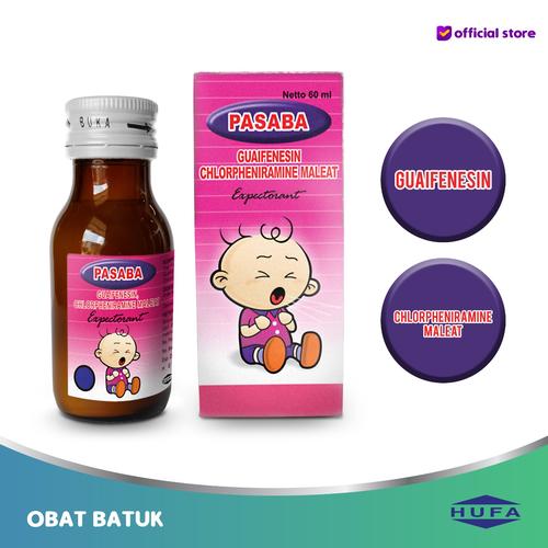 Gambar Pasaba Expectorant - Obat Batuk Berdahak Alergi Pengencer Dahak - 1fls dari HUFA Official Store Kota Semarang Tokopedia