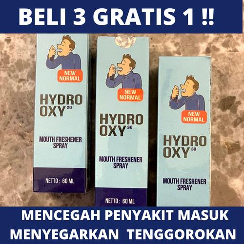 Foto Produk Hydro Oxy 2.0 Spray Mulut CEGAH KUMAN ORI BPOM Kemasan Baru 60Ml dari Kevin Lindefu