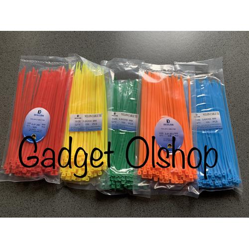 Foto Produk Kabel Ties Warna 20cm-Kabel Tis 3.6x200mm-Kabel Ties-Kabel Pengikat dari Gadget olshop