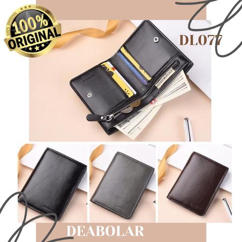 Foto Produk Dompet Kulit Pria / Dompet Lipat Pria Pendek / Dompet DEABOLAR DL077 - BLACK dari Rising.collection