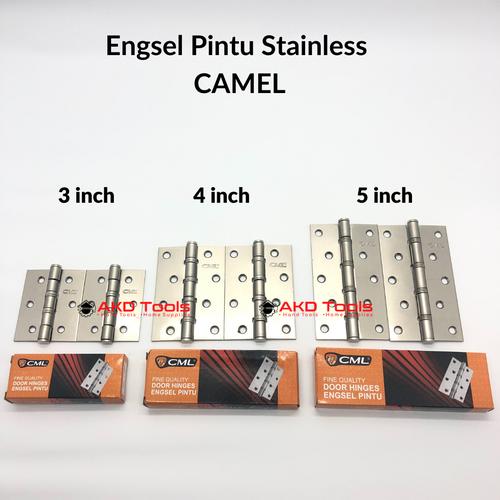 Foto Produk Engsel Pintu Tebal Stainless CAMEL 3" 4" 5" Inch | Engsel Jendela ASLI - 3" / 3 Inch dari AKD Tools Shop