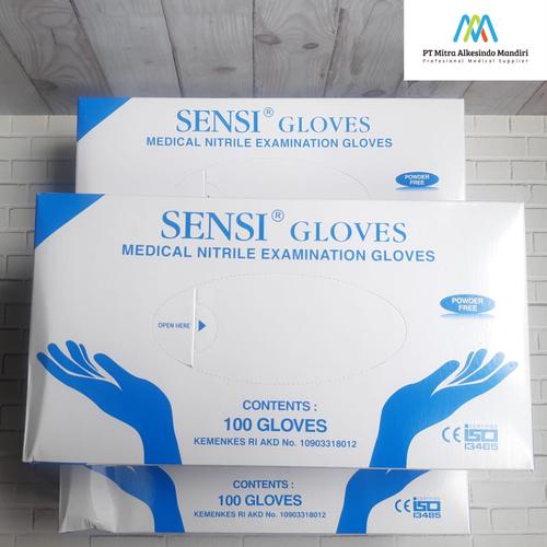 Foto Produk SENSI Nitril Gloves L dari Mitra Alkesindo