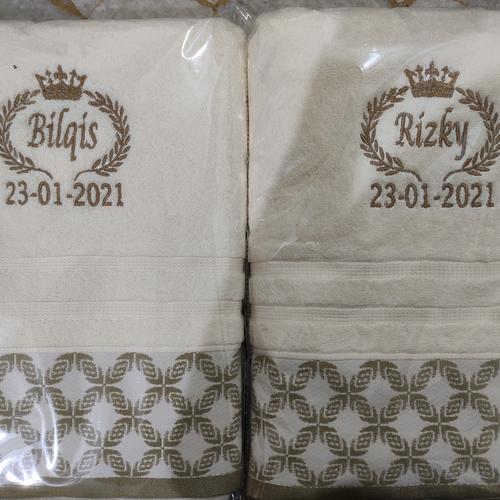 Foto Produk Handuk Terry Palmer Signature 70 x 140 + Bordir Nama / Tulisan dari Boon Needs