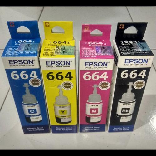 Jual Tinta Printer Epson 664 70ml Black Cyan Yellow Magenta - Hitam -  Jakarta Selatan - Store_Stationery | Tokopedia