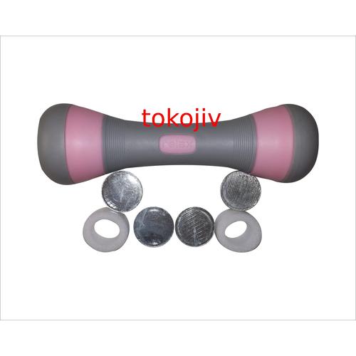 Gambar adjustable 1-2 kg dumbel/dumbell/dumble,bkn barbell/barbel 1-2kg pink dari tokojiv Jakarta Selatan Tokopedia