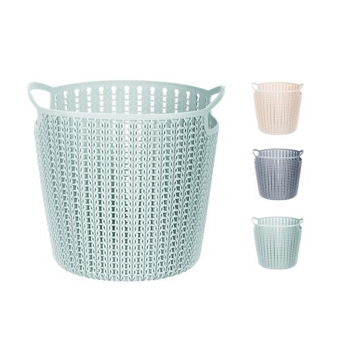 Foto Produk MINISO Keranjang Ember Penyimpanan Bulat Plaited Storage Bucket(Biru) - Blue dari Miniso Indonesia