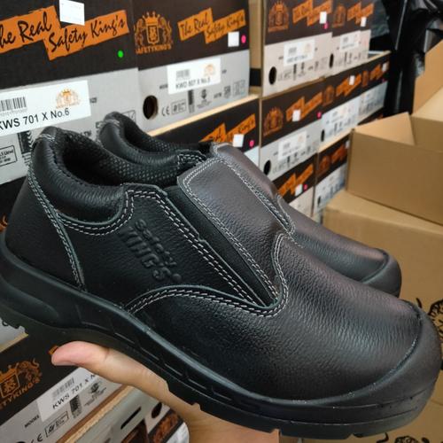 Jual Sepatu Safety Shoes Merek King' type KWD 807 X Hitam, 38