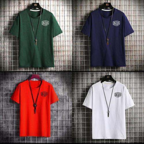 Foto Produk Kaos Distro Pria Dewasa Motif Logo Size M-L-XL-XXL - Hitam, M dari HMC fashion