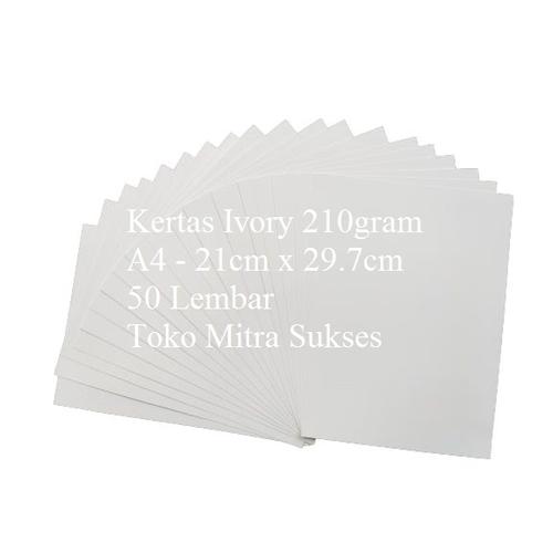 Foto Produk Kertas Ivory 210gram A4 isi 50 Lembar dari Toko Mitra Sukses