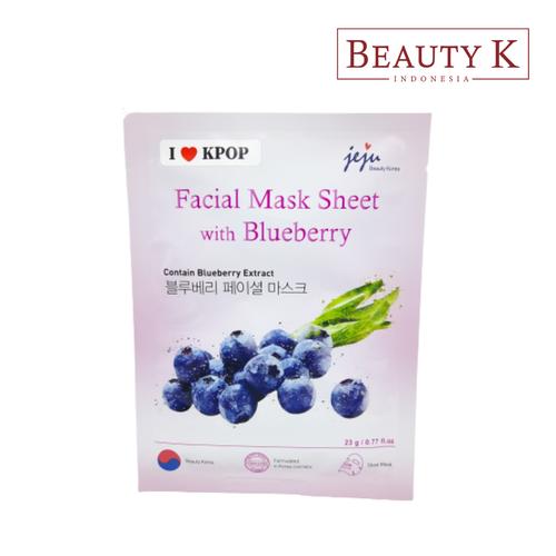 Foto Produk BeautyK Facial Mask Sheet with Blueberry dari BeautyK Indonesia
