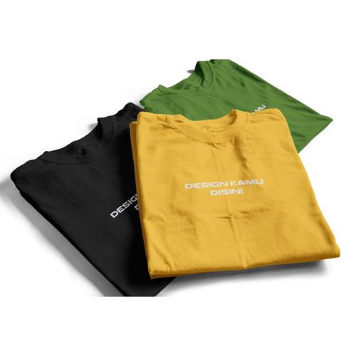 Gambar KAOS CUSTOM PRINT PREMIUM ECOSOLVENT TECH - KAOS PLUS LOGO, Abu-abu dari TKAOS Official Store Jakarta Selatan Tokopedia