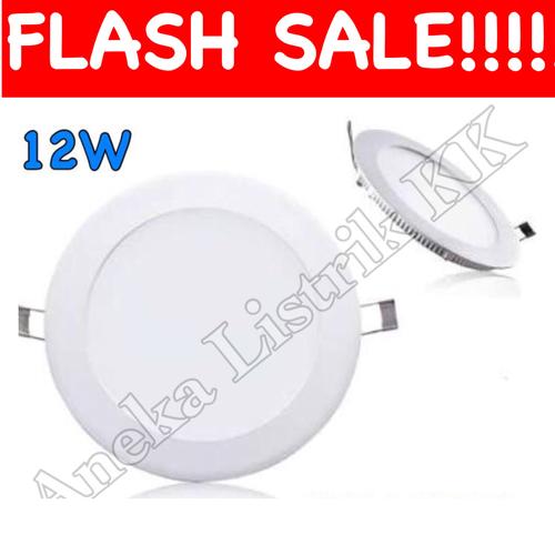 Foto Produk Downlight Panel LED IB BULAT PUTIH 12w 12watt DL INBOW | Masuk Plafon dari Aneka Listrik KK