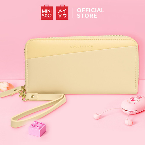 Foto Produk MINISO Dompet Wanita Panjang Wallet Simple Fashion Korea Elegant - Kuning dari Miniso Indonesia