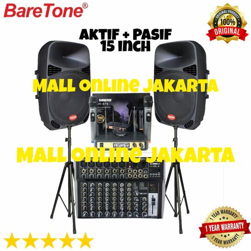 Jual Paket Speaker Aktif Pasif Baretone 15 Inch Original Sound System Jakarta Barat Mall Online Jakarta Tokopedia