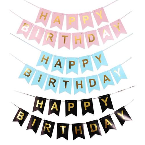 Foto Produk Banner Happy Birthday / Banner Ulang Tahun Aneka Warna dan Karakter - Putih dari Balonku Shop