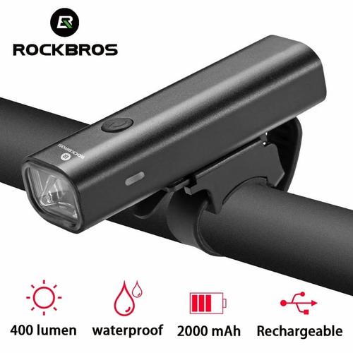 Foto Produk ❤️100% original ❤️ lampu depan sepeda ROCKBROS YQ-QD400LM dari Koreanholicshop