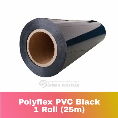 Jual (Khusus Rollan) Polyflex PVC Korea Best Seller Black / Poliflex ...