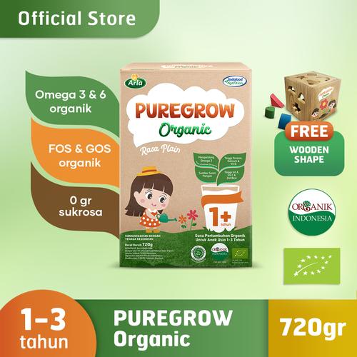 Foto Produk PUREGROW Organic 1-3 Tahun 720gr Girl Wooden Shape dari PUREGROW Organic House