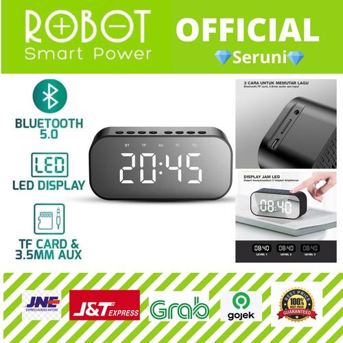 Foto Produk Speaker Bluetooth Robot RB550 5.0 with LED Display & Alarm Clock dari serunicomp