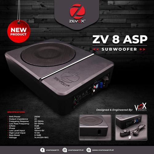 Foto Produk Subwoofer Underseat VOX ZV 8 ASP by Cartens-Store.com dari Cartens Store