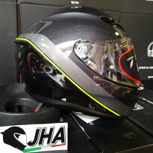 AGV K6 MINIMAL GUNMET/BLACK/YELLOW FLUO 